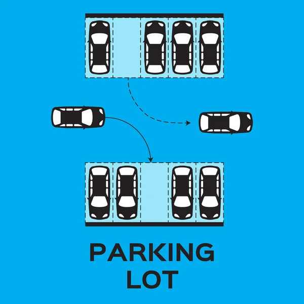 Top View Parking lot design — Stock Vector © mash3r #86766550