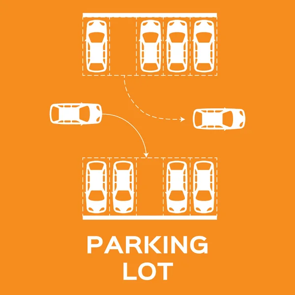 Top View Parking lot design — Stock Vector © mash3r #86766550