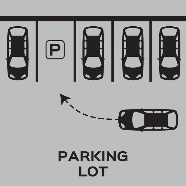 Top View Parking lot design — Stock Vector © mash3r #90588532