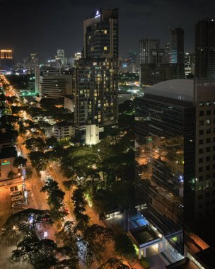 Bangkok Ufuk Çizgisi Gece, Tayland