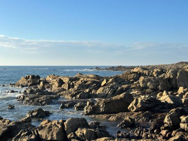 Deniz kıyısının güzel manzarası