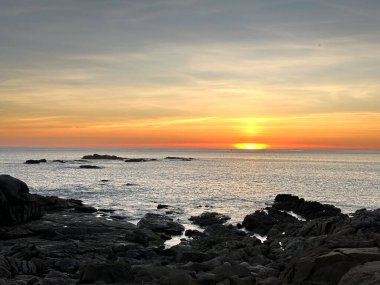Akdeniz 'de gün batımı