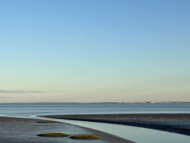 Deniz kıyısının güzel manzarası