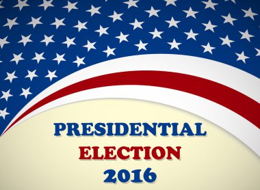 Presidential election in USA - poster - simple design