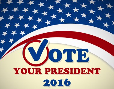 Presidential election in USA - poster design