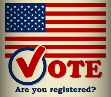 Presidential election in USA - poster design