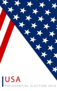 Presidential election in the USA 2016 poster template