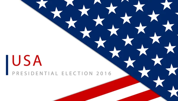 Presidential election in the USA 2016 poster template — Διανυσματικό Αρχείο
