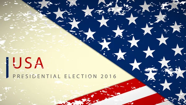 Presidential election in the USA 2016 poster template — Stok Vektör