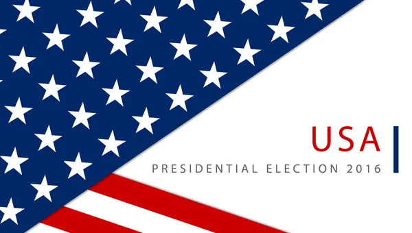 Eleição presidencial nos EUA 2016 modelo de cartaz —  Vetores de Stock