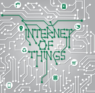 Şeylerin - elektrik bağlantısı tasarım Internet