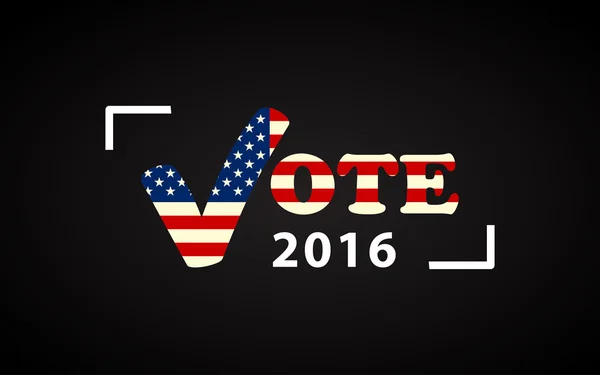 미국 2016 대통령 선거 포스터 — 스톡 벡터