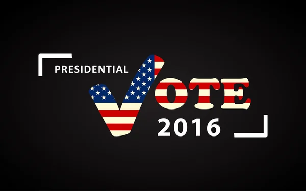 EUA 2016 Cartaz eleitoral presidencial —  Vetores de Stock