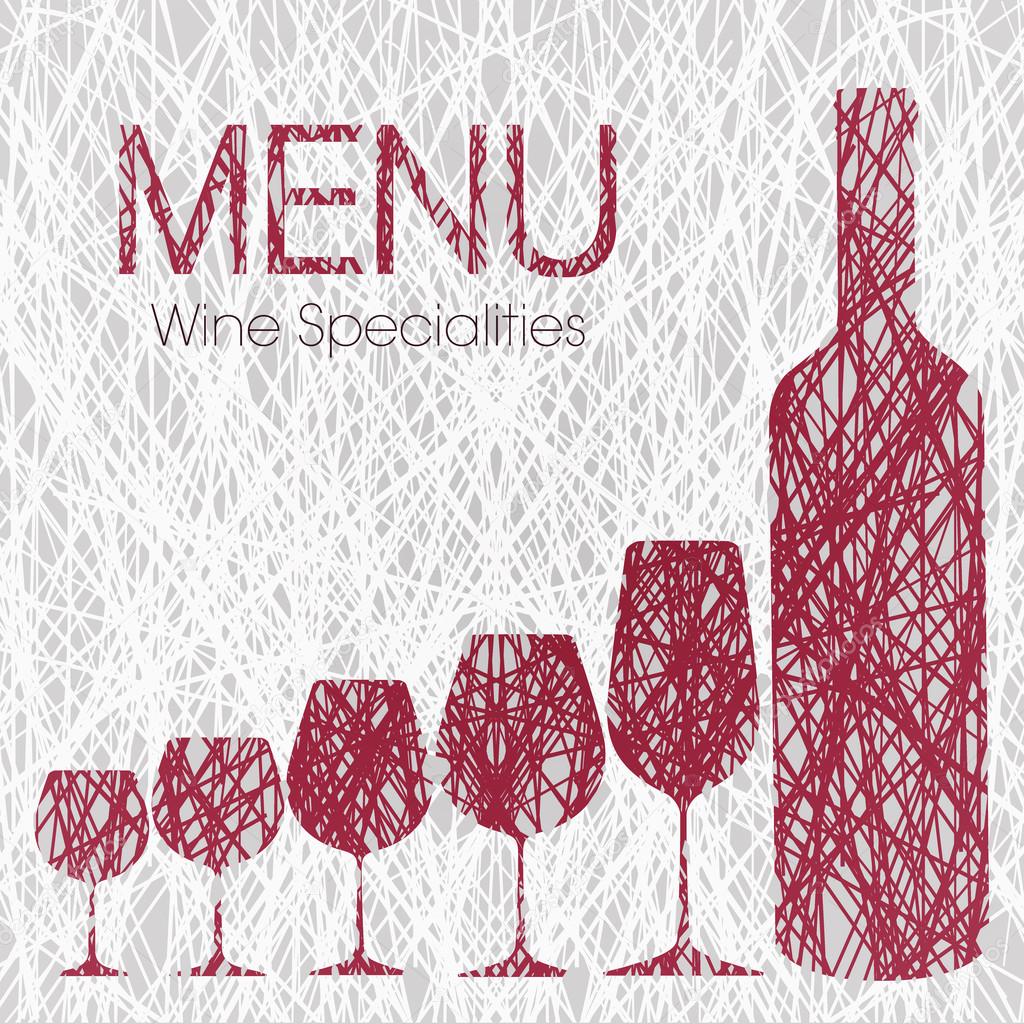 Wine list with wine specialties