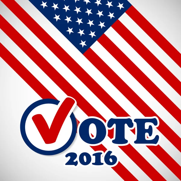 Präsidentschaftswahl in den USA 2016 - Banner-Vorlage — Stockvektor