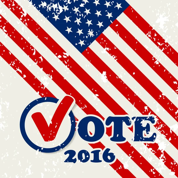 总统选举在美国 2016-横幅模板 — 图库矢量图片