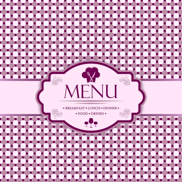 Modèle de menu pour restaurants, bars et boissons — Image vectorielle