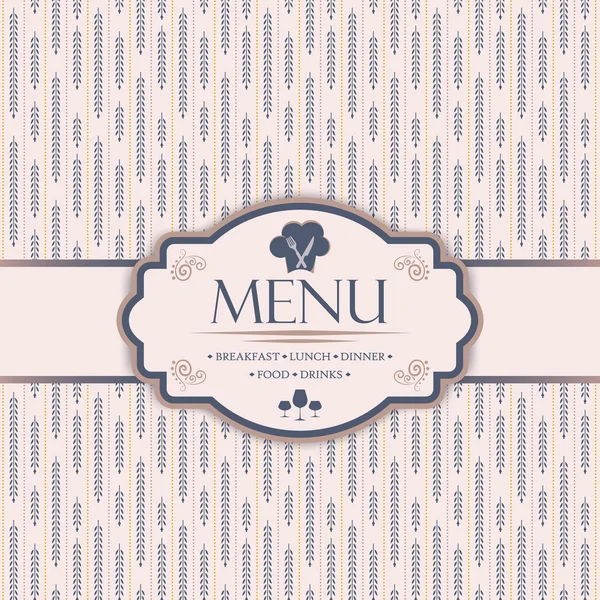 Modèle de menu pour restaurants, bars et boissons — Image vectorielle