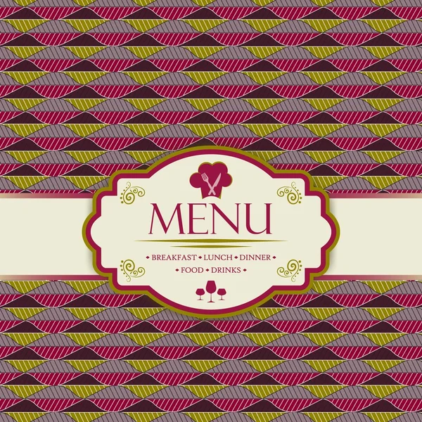 Modèle de menu pour restaurants, bars et boissons — Image vectorielle