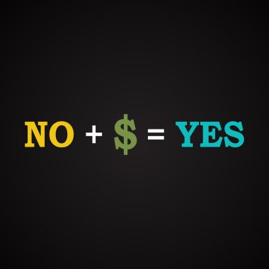 Evet ve hayır - arasındaki denklem komik yazıt şablonu 