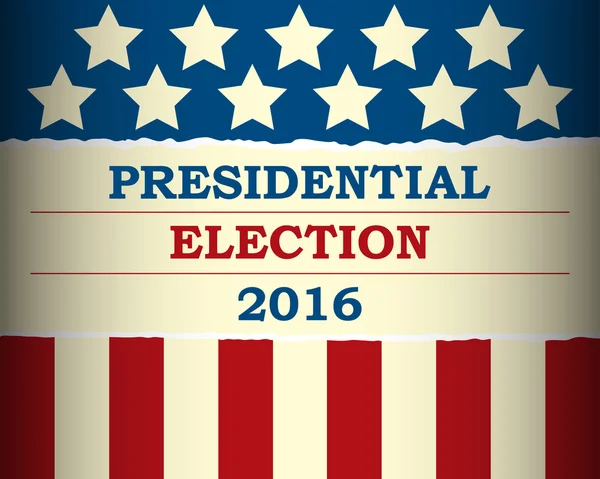 USA 2016 Election présidentielle - modèle — Image vectorielle