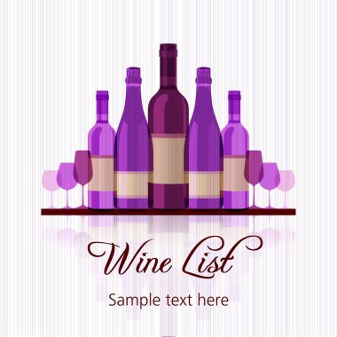 Şarap listesi menüsü