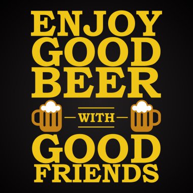 İyi bira - komik yazıt şablon keyfini çıkarın