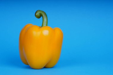 Mavi arkaplanda sarı dolma biber