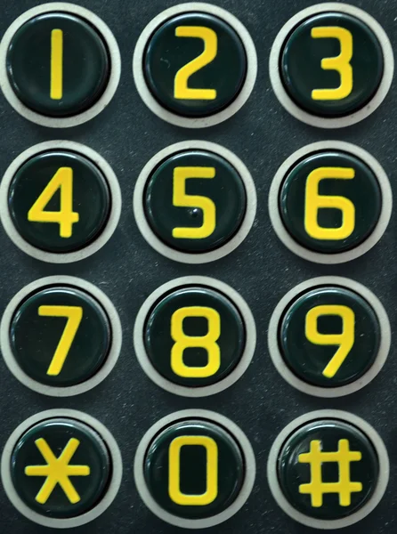 Button of payphone — Stock Photo, Image