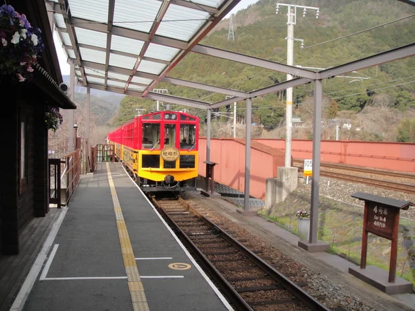 Sagano Scenic Railway — Stock Photo, Image