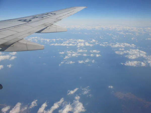 A vista do céu do avião — Fotografia de Stock