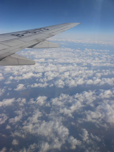 A vista do céu do avião — Fotografia de Stock