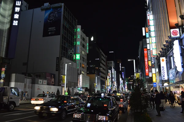 Tokyo Ginza alışveriş caddesi — Stok fotoğraf