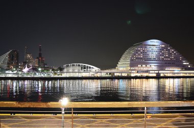 Kobe bağlantı noktası görünümünde gece