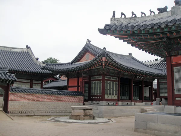 Gyeongbokgung, słynnej świątyni w Korei — Zdjęcie stockowe