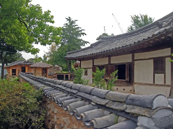 Koreanska hus i gammal stil — Stockfoto
