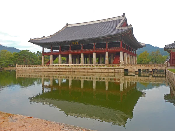 Gyeongbokgung v Koreji Soulu — Stock fotografie