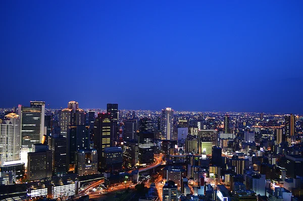 Vista nocturna de Osaka —  Fotos de Stock