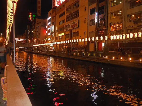 Osaka'da dotonbori — Stok fotoğraf