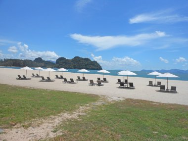 Langkawi beyaz kum plaj