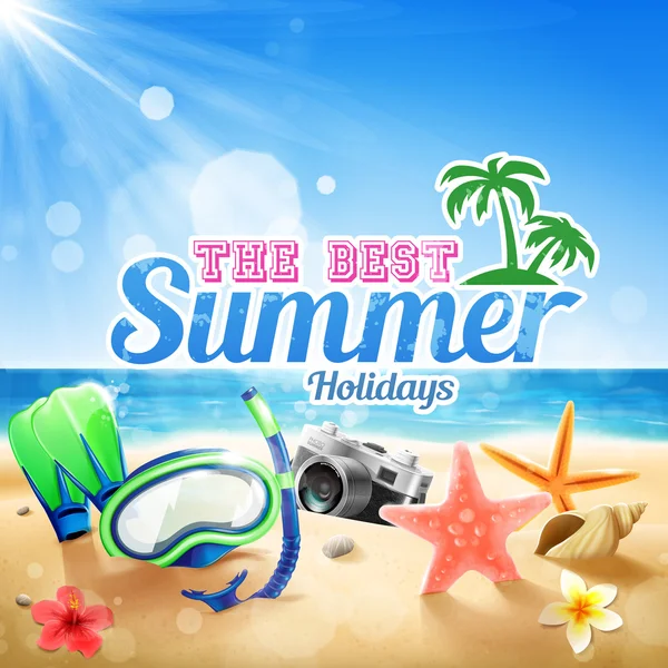 Banner para férias de verão —  Vetores de Stock