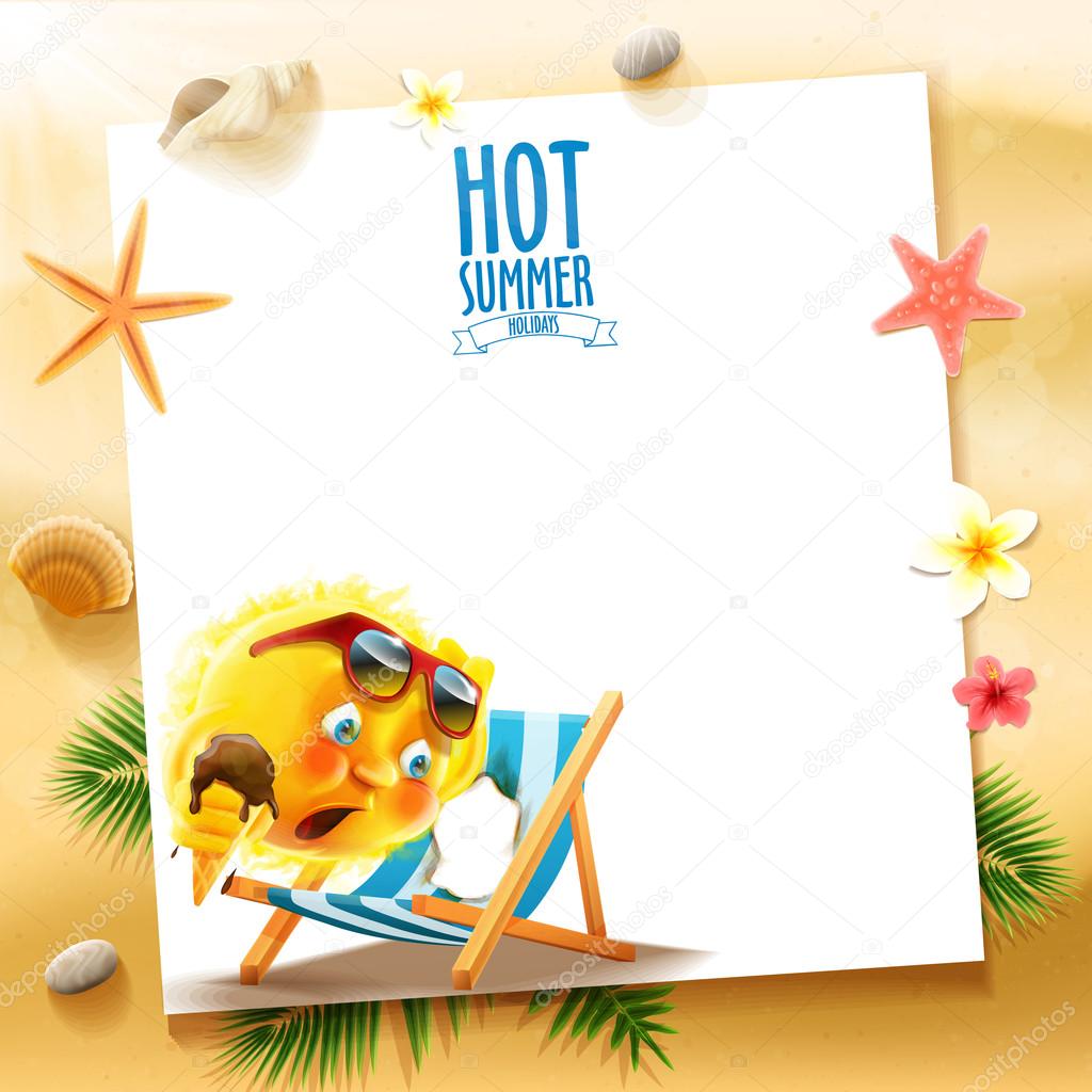hot summer card