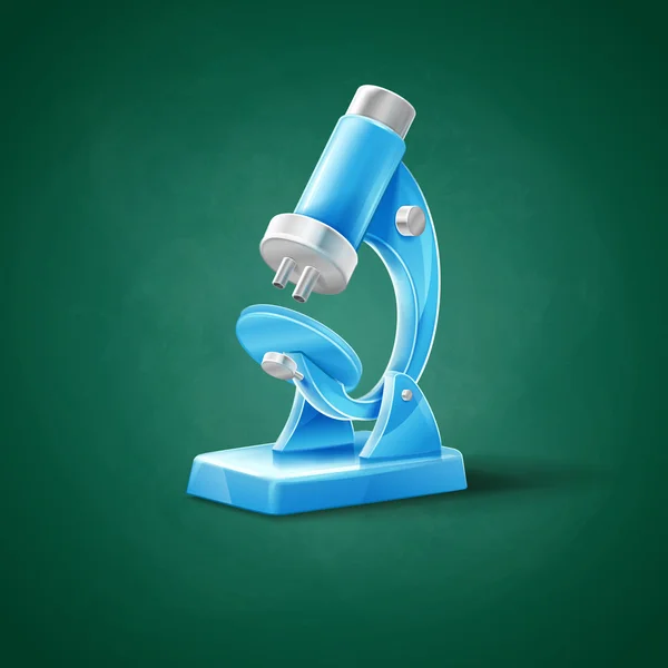 Значок наукових мікроскоп — стоковий вектор