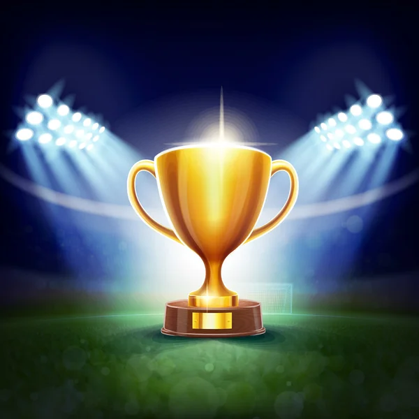 Golden sport kupa — Stock Vector