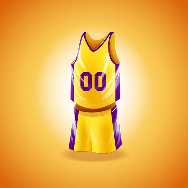 Equipo de baloncesto uniforme — Vector de stock