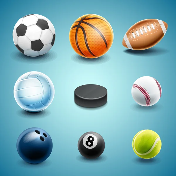 Conjunto de iconos deportivos — Vector de stock