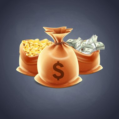 Para çantaları simgesi
