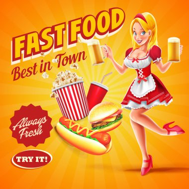 Kız bira Fast food