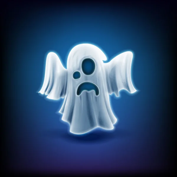 Fantôme effrayant en arrière-plan — Image vectorielle