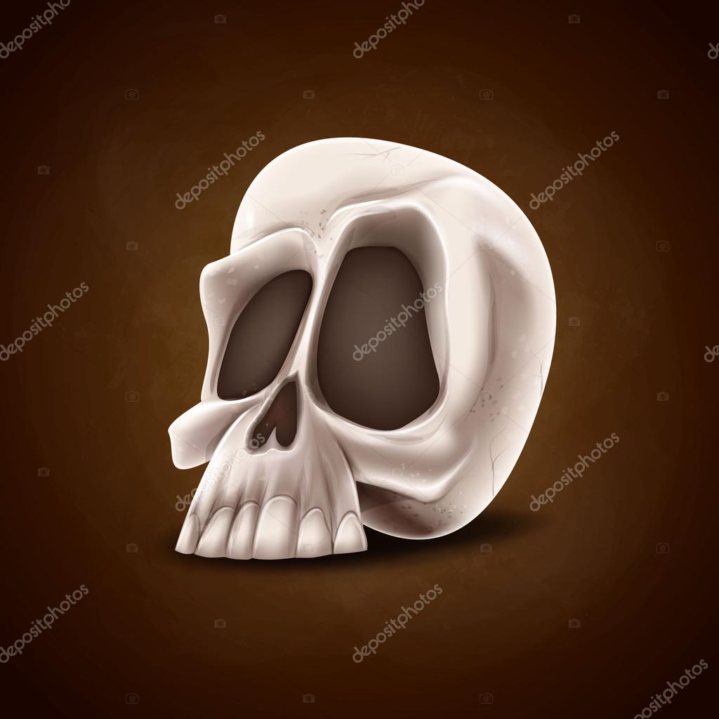 Cartoon skull Vector Art Stock Images | Depositphotos